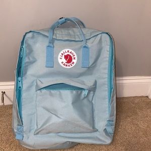 Fjallraven kanken large baby blue bag